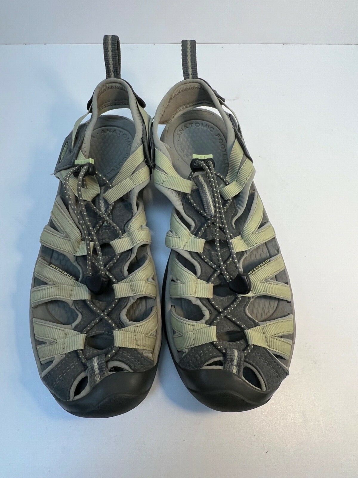 Keen scarpe sandali donna impermeabili da trekking grigio verde taglia 10 EU 40 5