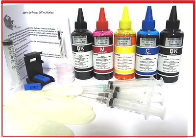 Cartucce Stampante Canon Kit Ricarica Inchiostro XL Per Stampanti