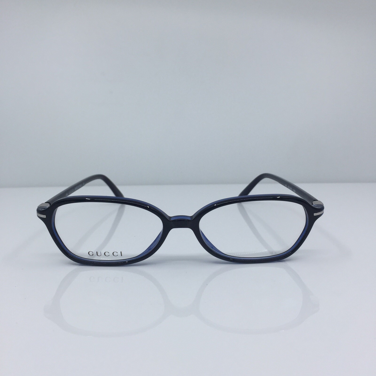 New Vintage GUCCI 2458 EYEGLASSES GG 2458 Optical C. W6E Black & Blue 51mm Italy image 3