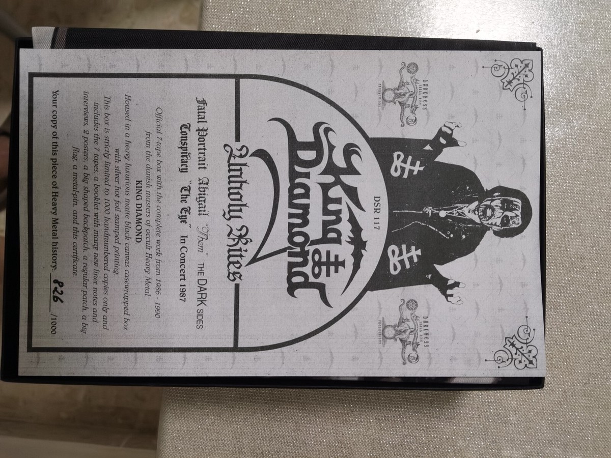 KING DIAMOND-Unholy Rites-MEGA RARE-New-UNIQUE Box 7 Cassette-LIM