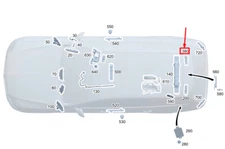 Mercedes-Benz C W206 Antenna Amplifier Right Upper A2239053202