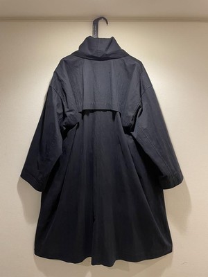 80S 90S ISSEY MIYAKE Wind Coat Size M Squid Dark Navy Vintage 
