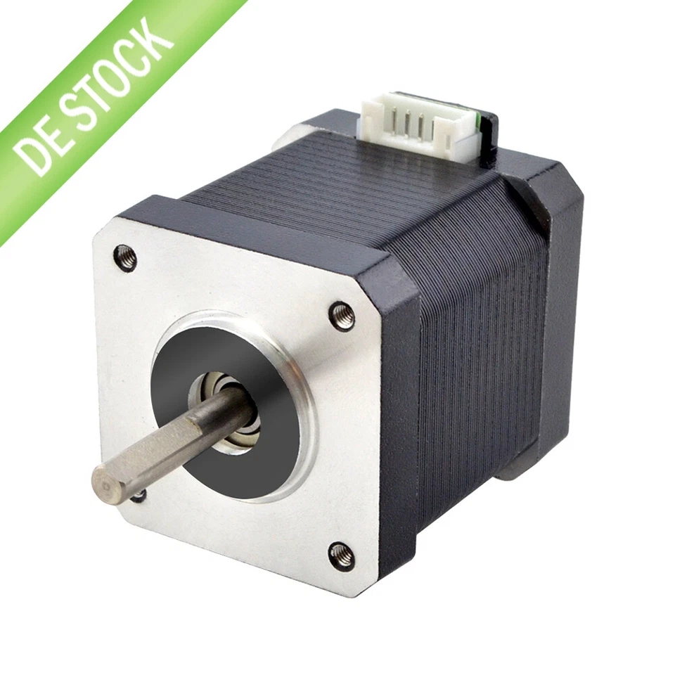 STEPPERONLINE 1PC Nema17 Schrittmotor Single Shaft 2A 48mm 0.55Nm 17HE19-2004S