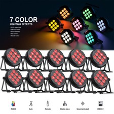 10pcs 9x18w LED RGBW Stage PAR Light DMX Beam Party KTV Disco dj Lights w/Remote