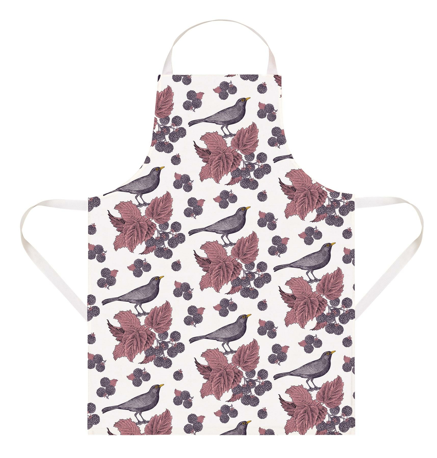 Thornback & Peel - 100% Cotton - Apron 60 x 80cms - Blackbird & Bramble