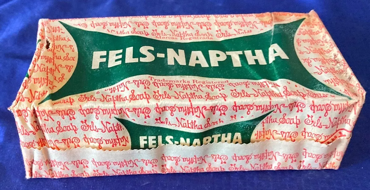 BH1399 Vtg Fels Naptha Soap Bar The Original Golden Bar