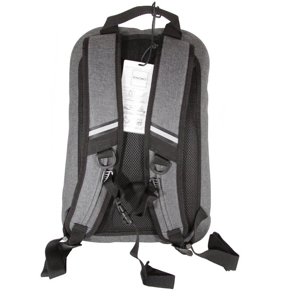 Mochila para portátil Knomo Thames Collection Harpsden resistente al agua 14", gris Foto 3 de 4