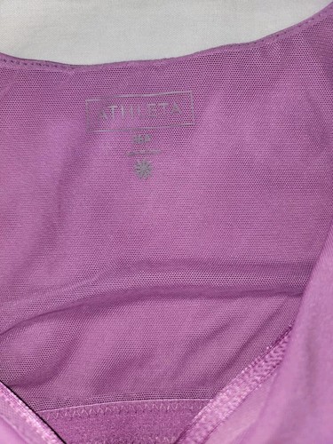 Sujetador Athleta cuello en V incorporado lavanda talla 36A - Imagen 3 de 4