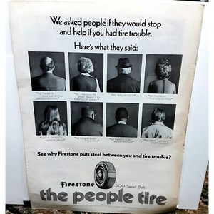 Firestone The People Tire and ITT Mechanics School 1972 Print Ad