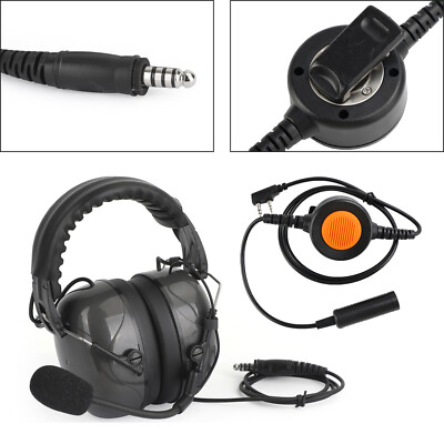 C5 Adjustable Noise Cancelling Headset 6-Pin U94PTT For TH-D7 TH-F6 TH-K2 TH-21B