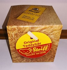 STEIFF ORIGINAL 8"x8"x7 3/4" BOX IN NEW CONDITION EMPTY