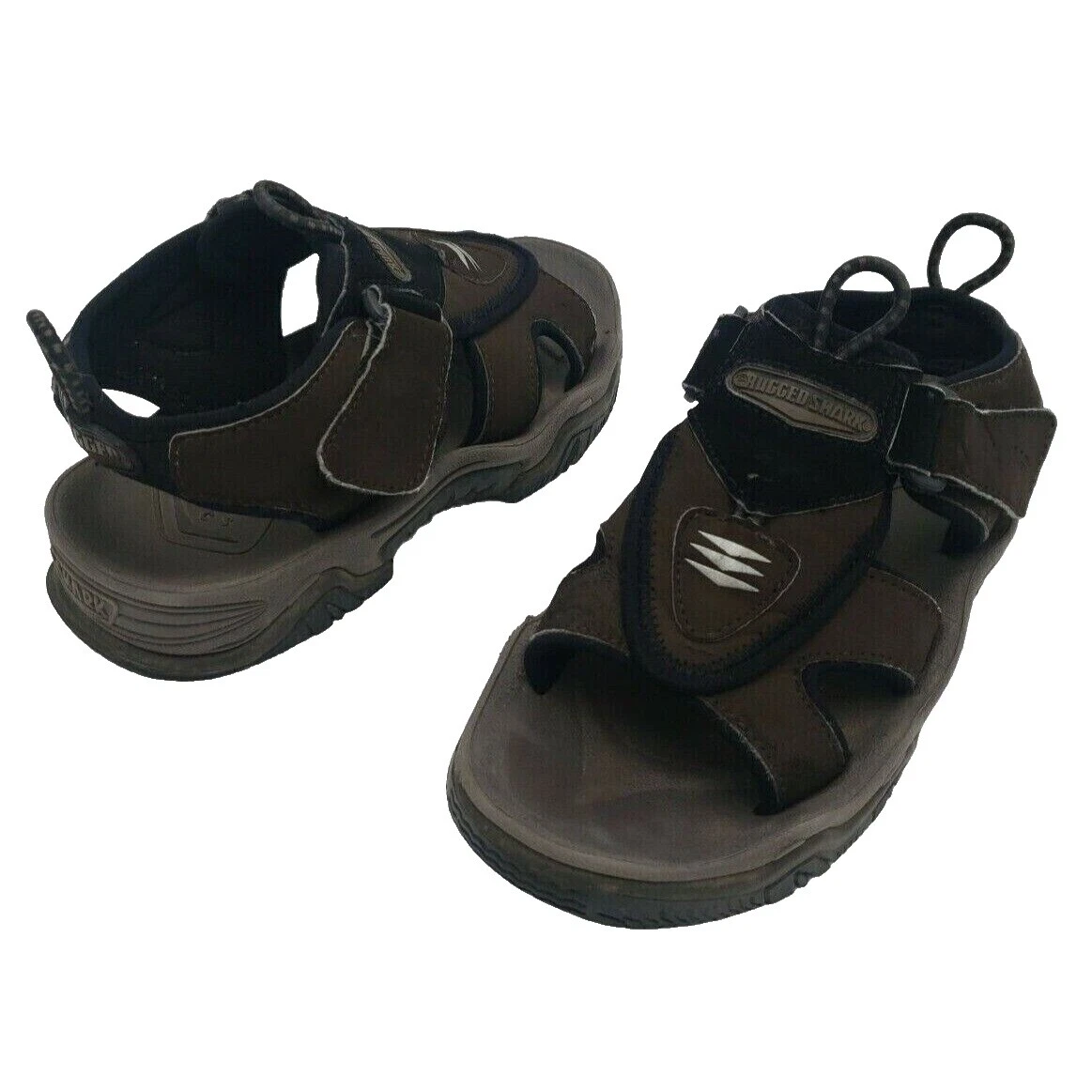 Sandalias de tiburón resistentes superiores de cuero para hombre