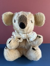 Orso koala vintage 9,5" 24 cm antico parte di koala pieno di paglia