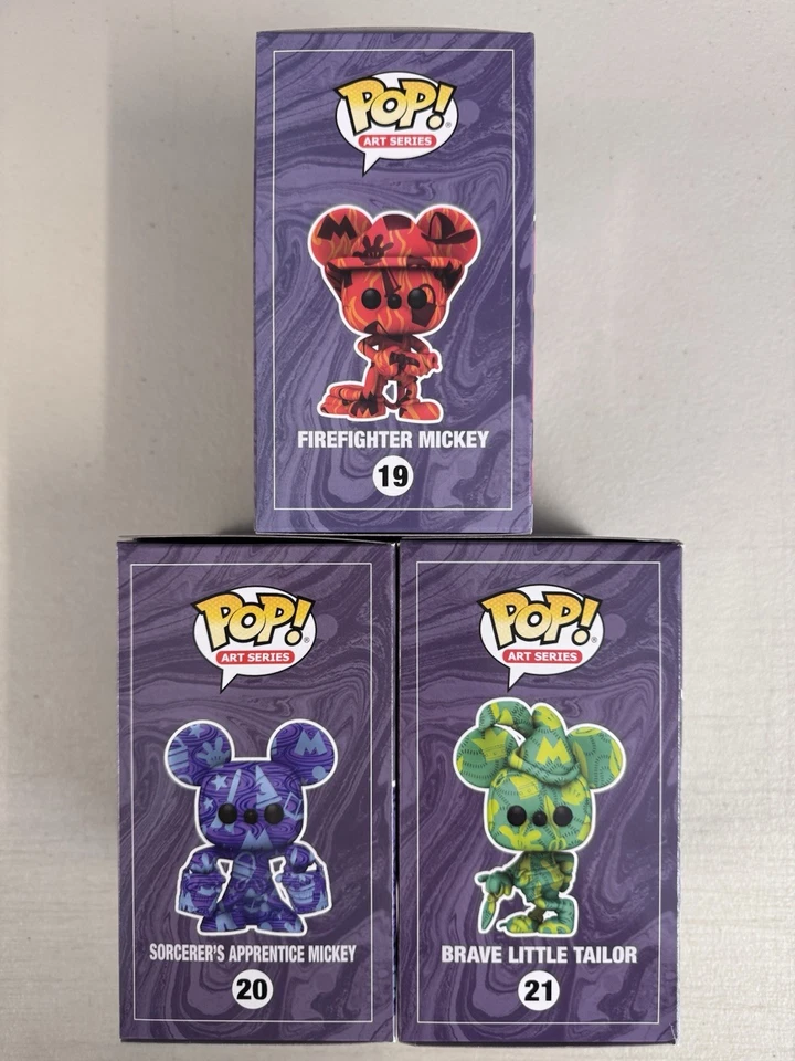 Mickey Mouse 19, 20 y 21 ~ Disney ~ Vinilo Funko Pop ~ Paquete Serie de Arte Foto 4 de 4