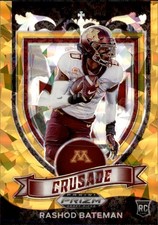 2021 Panini Prizm Draft Picks - Crusade Rashod Bateman #166 Gold Ice Prizm (RC)