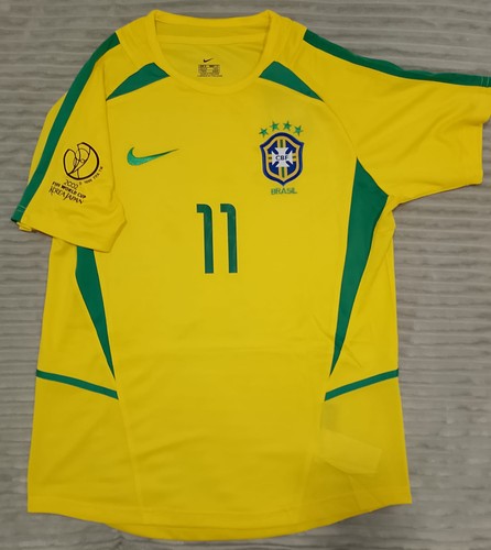 Camiseta de fútbol Brasil Ronaldinho Mundial 2002 - Imagen 2 de 9