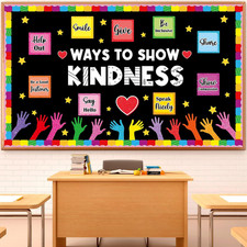 Kindness Bulletin Board Set Back to School Classroom Decorations Colorful Motiva