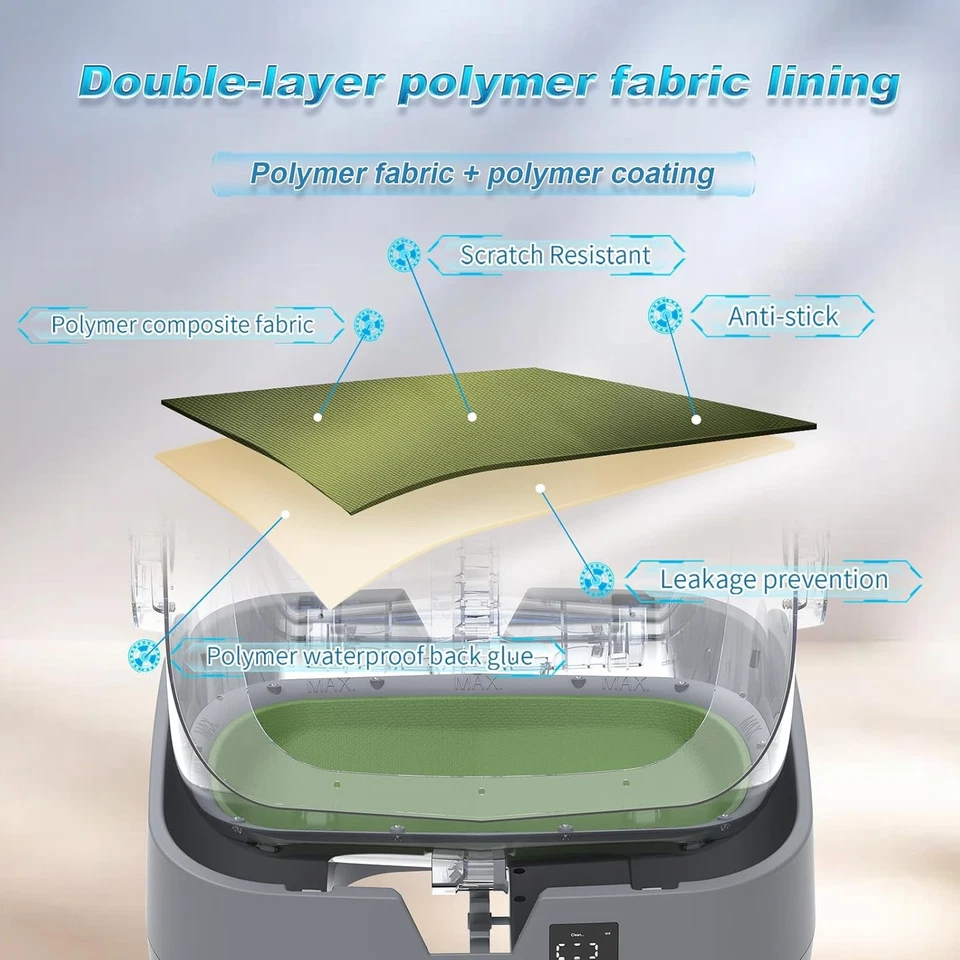Caja de arena para gatos autolimpiante con control de aplicaciones y monitoreo de peso, ultra silenciosa Foto 4 de 4