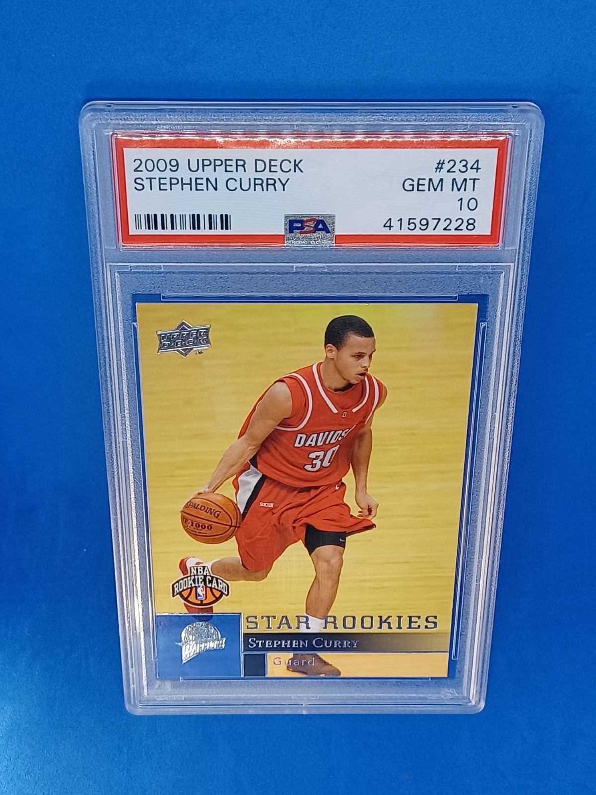 STEPHEN CURRY PSA 10 2009-10 UPPER DECK #234 STAR ROOKIES RC  WARRIORS Rookie view 3