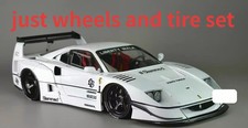 Resin Model 1/24th Ferrari F40 Liberty Walk Wheel and Tire Set Unpainted Toys