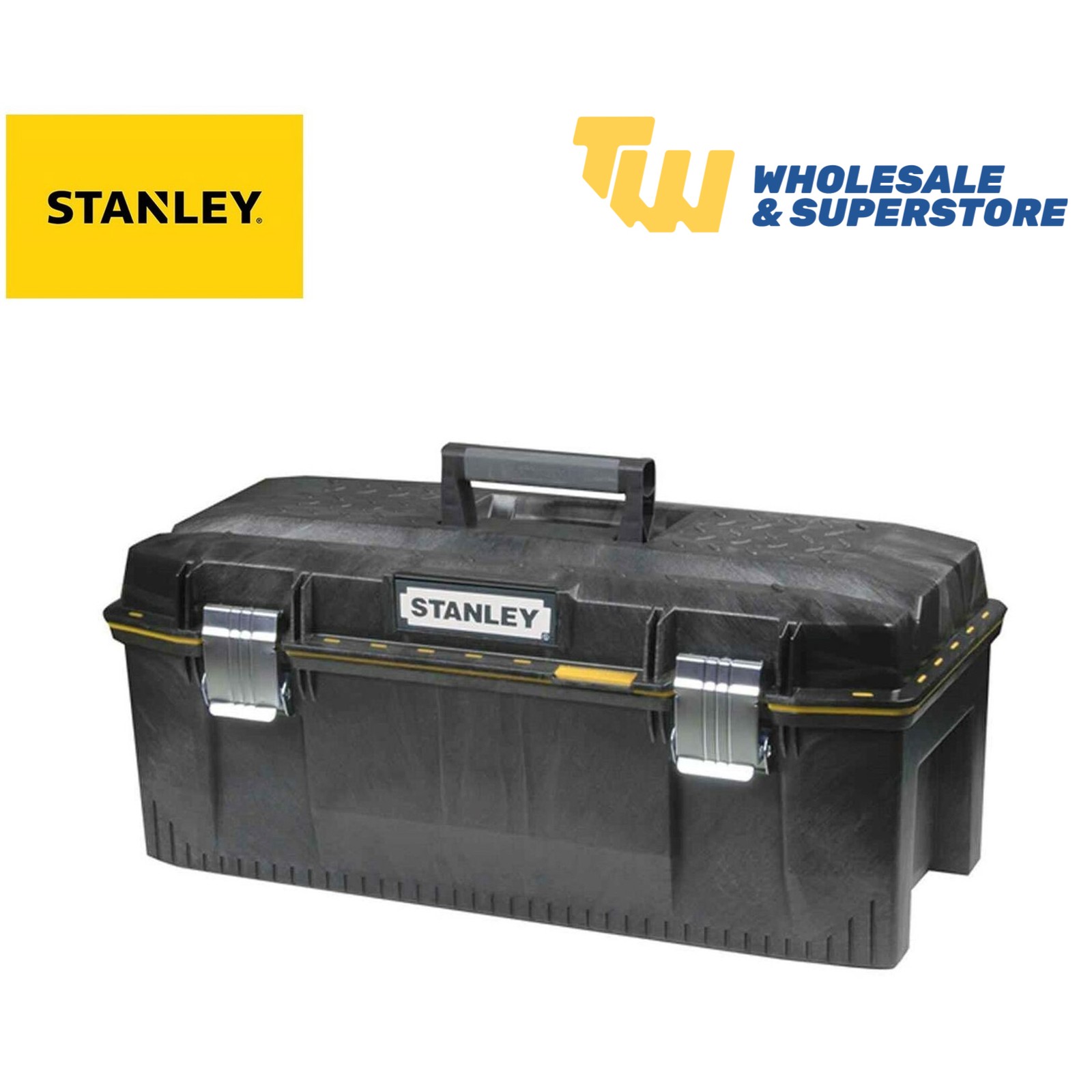 STANLEY FATMAX 28 inch Waterproof Toolbox IP53 Portable Tote Tray Metal Latch - Image 6