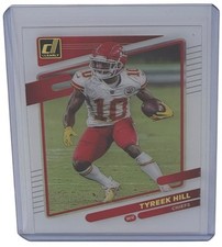 Tyreek Hill 2021 Panini Clearly Donruss Gold Parallel Insert Card Chiefs #22