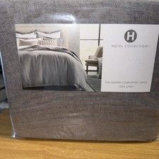 Hotel Collection Linen Full/Queen Duvet Cover, NWT