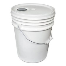 Impact 5515 Utility Bucket W/lid, Polyethylene, 5gal, White