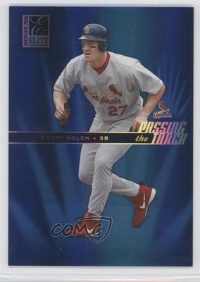 2004 Donruss Elite Passing the Torch Blue 20/250 Scott Rolen #PT-24 HOF 9bp