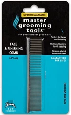 Master Grooming Tools 4.5 Inch Greyhound Pet Comb, 4 1/2 ", Gray 