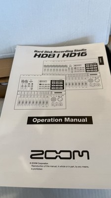 ZOOM HD-16 Hard Disk Recording Studio 16 Tracks USB MIDI never