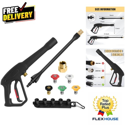 #ad High Performance Ryobi Pressure Washer Spray Gun with Adjustable Nozzles amp; Wand $72.49