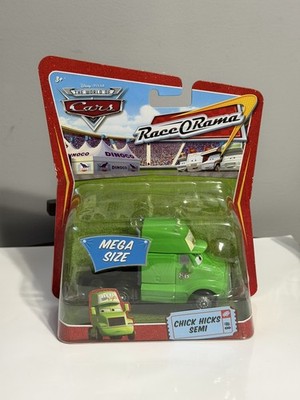 Disney Pixar World Of Cars Chick Hicks Semi Mega Size 1:55 Diecast Sealed New