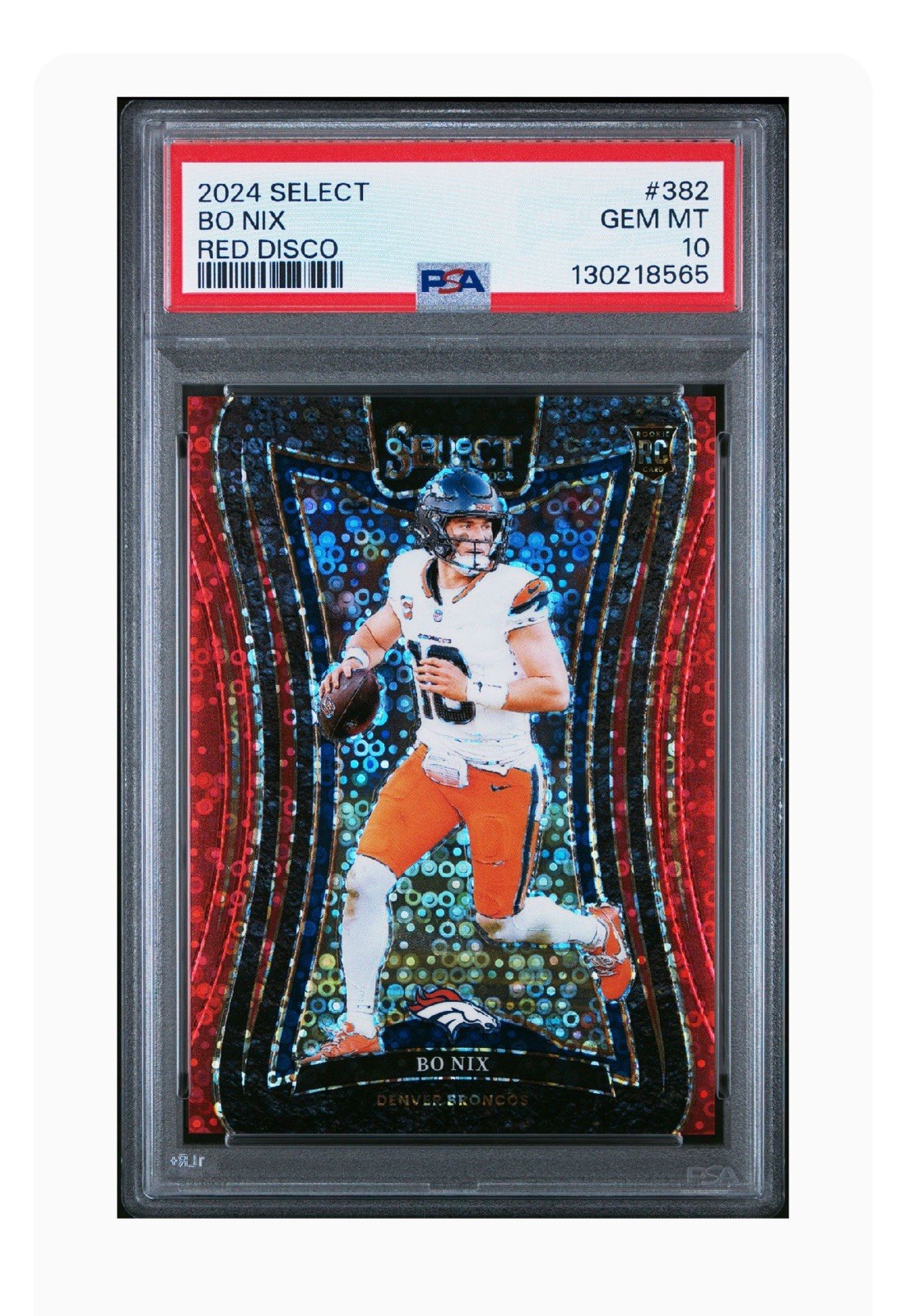 PSA 10 GEM MINT 2024 Select Red Disco /49 Suite BO NIX Rookie SSP RC #382