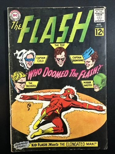 The Flash #130 1962 DC Comics Vintage Silver age 1st Print Fair *A5