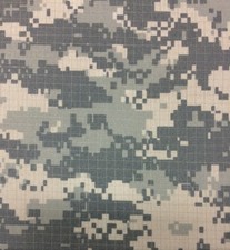 ACU ARMY DIGITAL NYLON MILITARY NY/CO RIPSTOP FABRIC BY 1/2 0.5 YARD 60"W
