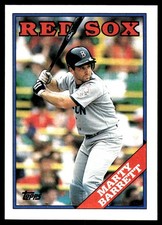 Marty Barrett 1988 Topps #525 Boston Red Sox MLB READ FREE SHIPPING AutographDen
