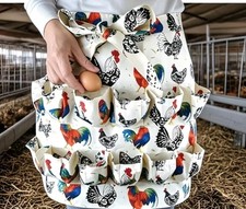 Farm Fresh Egg Collector Apron Backyard Chicken Keeper Tool
