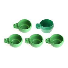Parrot Feeding Cups Safe Plastics Dish Bird Bowl Water Cup with Handle