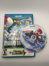 Mario Kart 8 DISC ONLY + New Super Mario Bros. U Super Luigi U CASE - Wii U