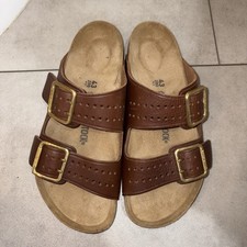 Birkenstock Arizona Bold Natural Leather Roast Color Regular Wide
