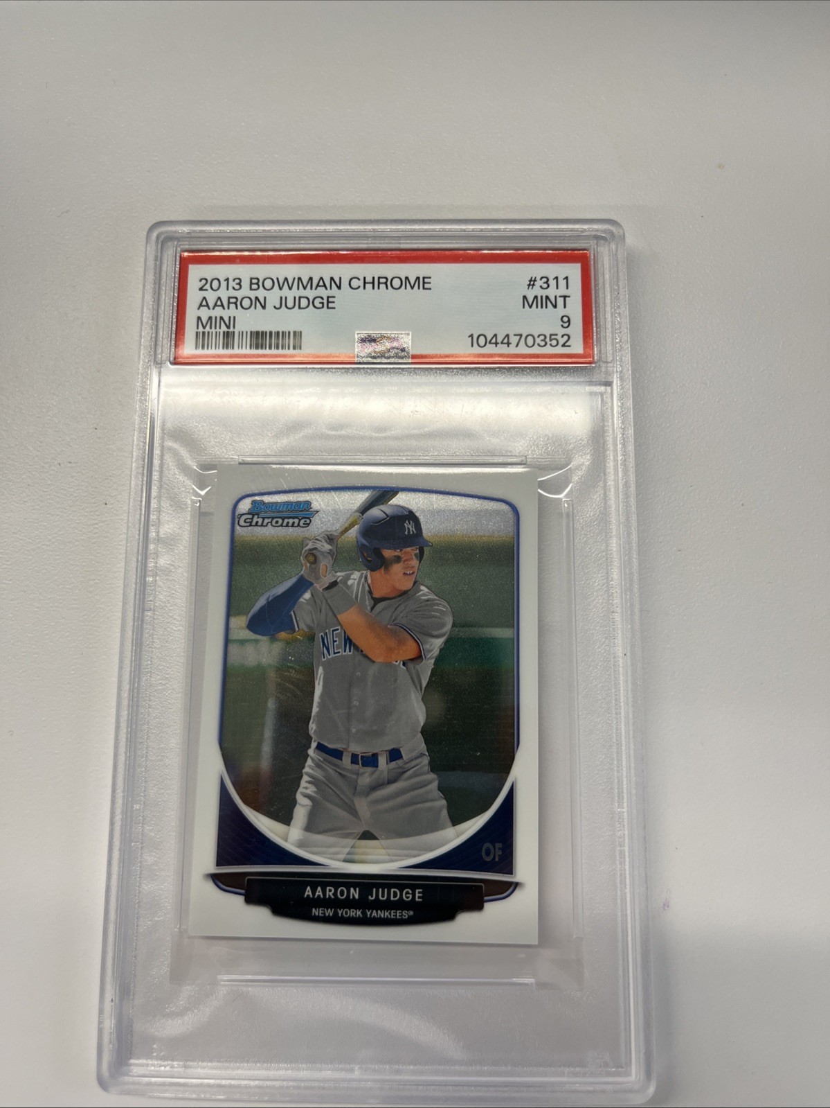 2013 Bowman Chrome Aaron Judge Mini #311 PSA 9 Rookie RC