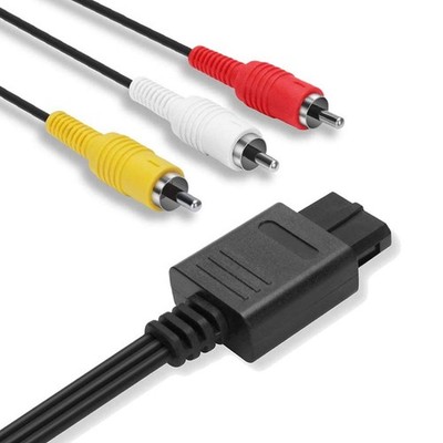AV Cable Cord Gamecube SNES Composite RCA Video Audio Connection Wire 2.5M Le...