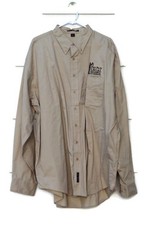 Port Authority w/ Legal Logo Brown Tan Men's Dress Long Sleeve Shirt 4XL 006