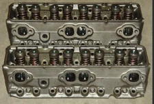 SMALL BLOCK CHEVY 441 HI PERF HEADS 2.02/1.6, SCREW IN STUDS GUIDE PLATES