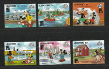 Lesotho - 6  Comic - Werte (Mickey  & Goofy)   postfrisch                *90*