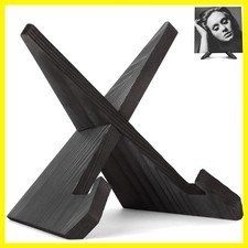 Now Playing Vinyl Record Stand, Wooden Display Vinyl Holder Stand
