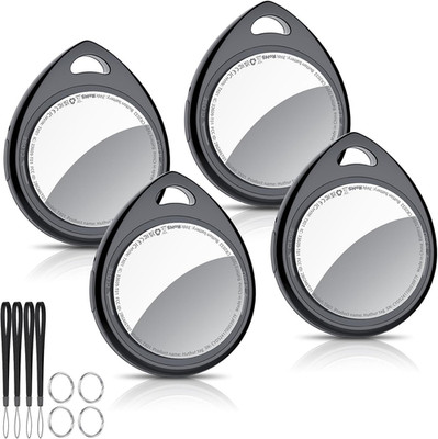 Air Tracker Tags-4 Pack, 5.3 Bluetooth Tracker Work with Apple Find My (Ios Only