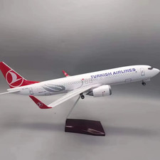Led 1:85 Turkish Airlines Boeing 737 800 Groß Massiv OVP Modell Neu beleuchtet