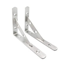 KiKiHong 2 Pcs Supporto per Mensole Pesanti in Acciaio Inox Staffe per M